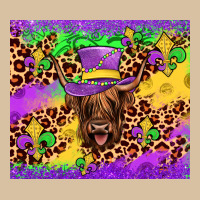 Highland Cow Mardi Gras Tumbler Heavyweight Hoodie | Teevron