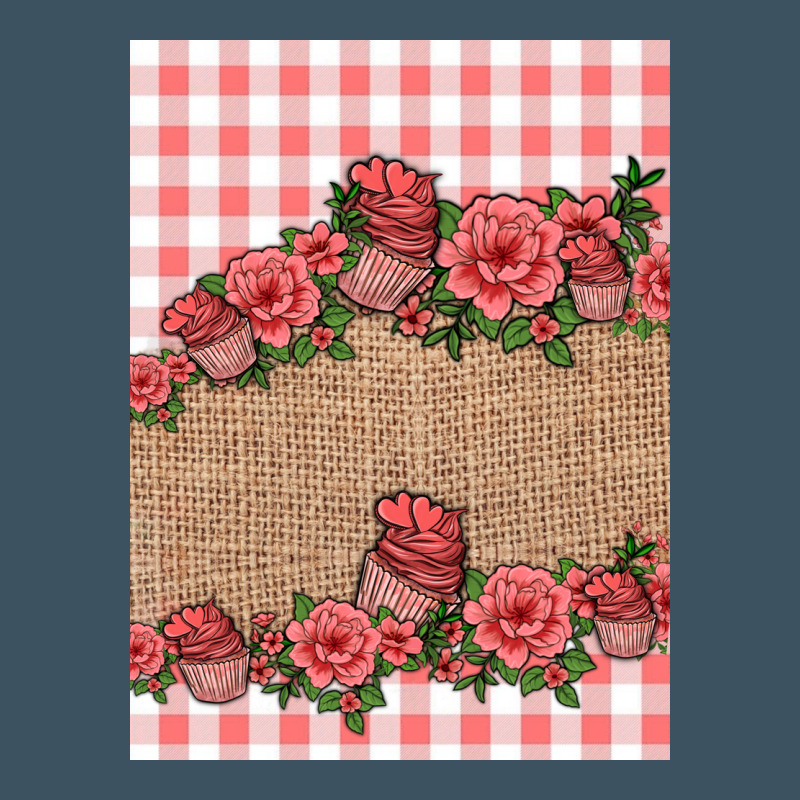 Valentines Day Burlap Background Urban Heavy Tee by Jasminsmagicworld | Teevron