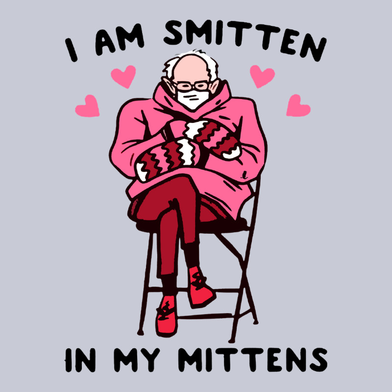 Funny I Am Smitten In My Mittens Bernie Heavyweight Hoodie by artisFamous | Teevron