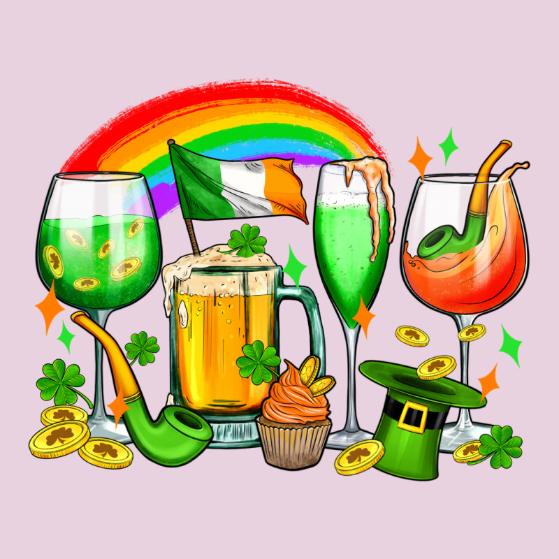 Wine Glasses St. Patricks Ladies Tee by OliviaCreatesArt | Teevron