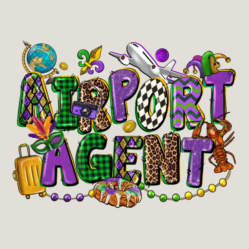 Airport Agent Mardi Gras Heavy Core Tee by CowGirlArtShop | Teevron
