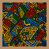 African Geometric Seamless Pattern Vintage Hoodie | Teevron