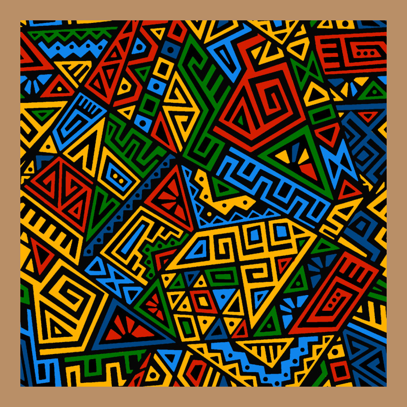 African Geometric Seamless Pattern Vintage Hoodie by BundleAndBundleShop | Teevron