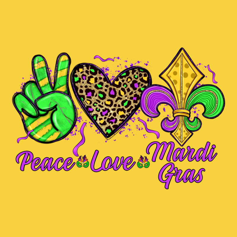 Peace Love Mardi Gras Premium Sweatshirt by JahusDesignShop | Teevron