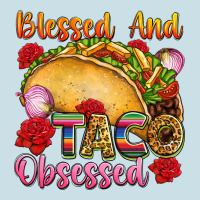 Blessed And Taco Obsessed Mexico Ladies Tee | Teevron