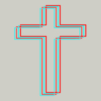A Neon Christian Cross Heavyweight Hoodie | Teevron