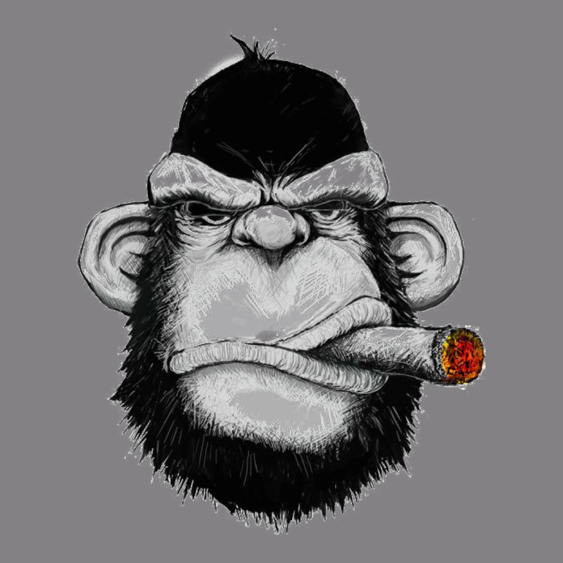 Monkey Smoking Heavyweight Hoodie by artisFamous | Teevron