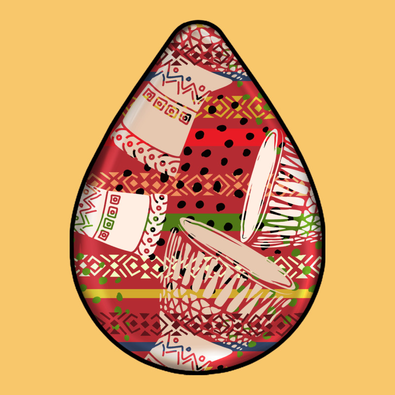 African Fabric Pattern Teardrop Earrings 3 Vintage Hoodie by BundleAndBundleShop | Teevron