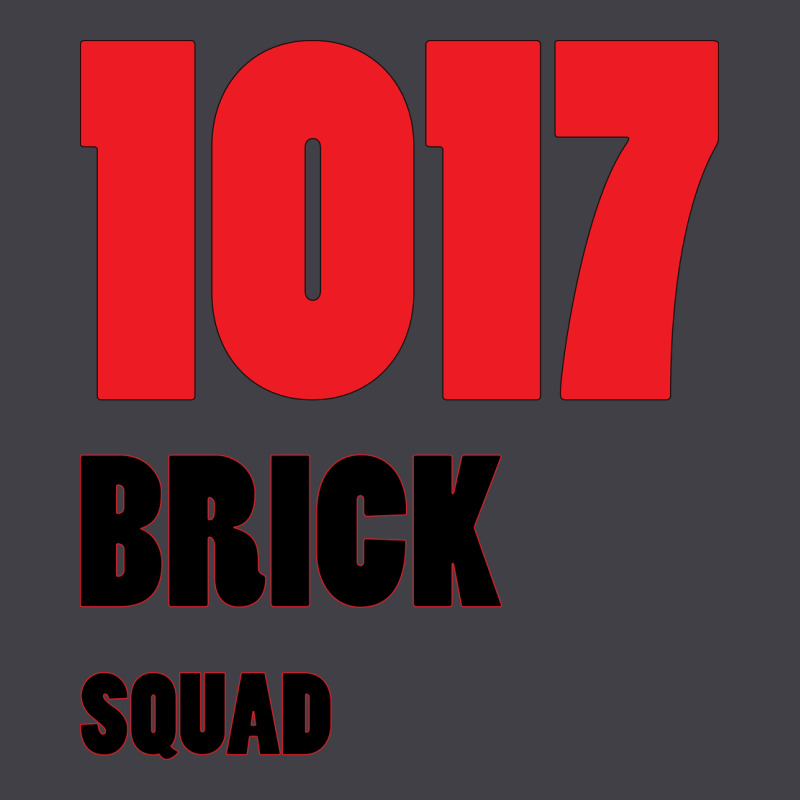 1017 Brick Squad Black Red Heavyweight Hoodie by artisFamous | Teevron
