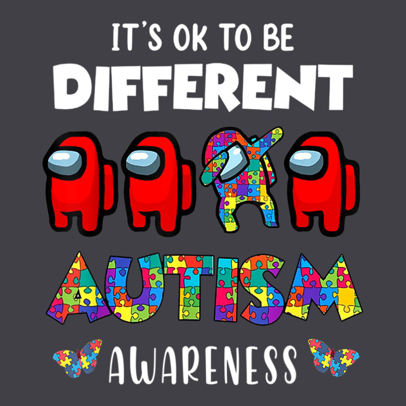 A.mong Us It's O.kay To Be Different Autism Awareness T Shirt Heavyweight Hoodie by artisFamous | Teevron