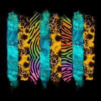 Turquoise Leopard Sunflowers Colorful Urban Hoodie | Teevron
