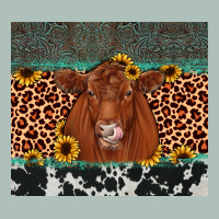 Red Angus Leopard Heavyweight Hoodie | Teevron