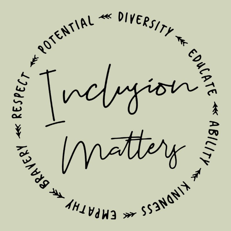 Inclusion Matters With Empathy Bravery Respect Heavyweight Hoodie by artisFamous | Teevron