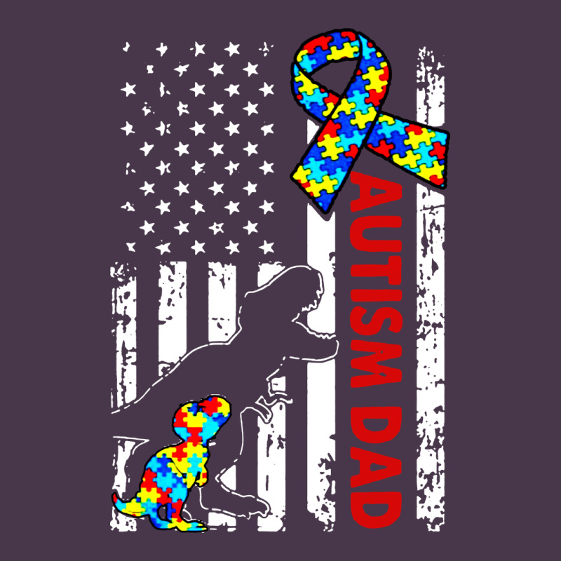 Mens Distressed Dinosaur Autism Dad Usa Flag Heavyweight Hoodie by artisFamous | Teevron