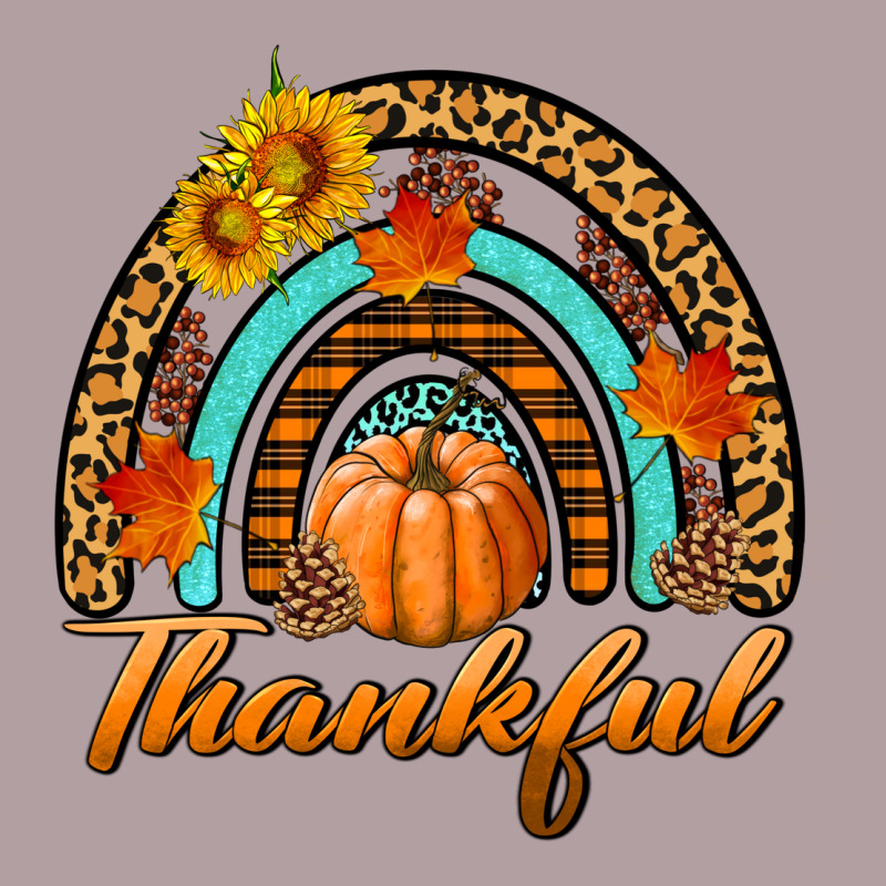 Thankful Pumpkin Rainbow Vintage Hoodie by BundleAndBundleShop | Teevron