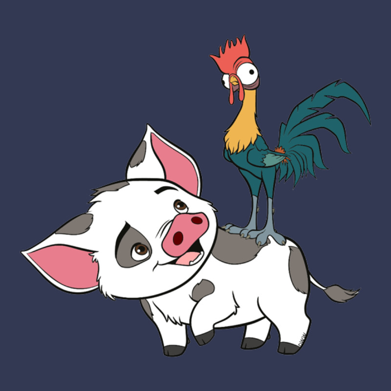 Hei Hei Rooster And Pig Funny Cartoon Heavyweight Hoodie by artisFamous | Teevron