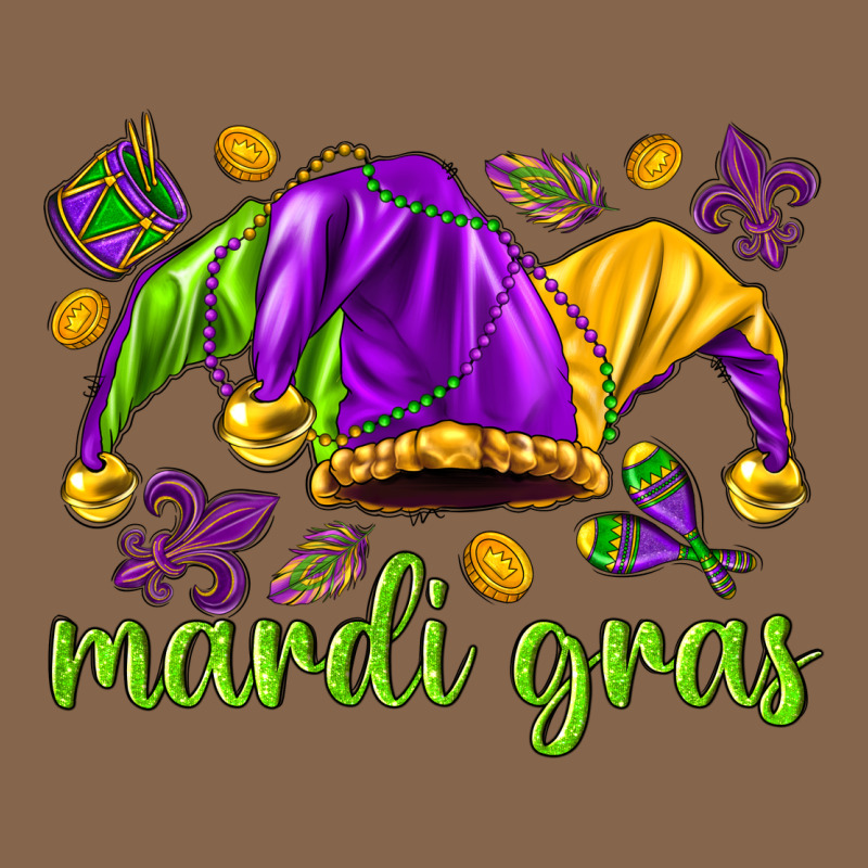 Mardi Gras With Jester Hat Premium Tee by HowdyJamesFarm | Teevron