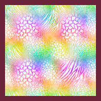 Neon Safari Seamless Pattern Long Sleeve Tee | Teevron