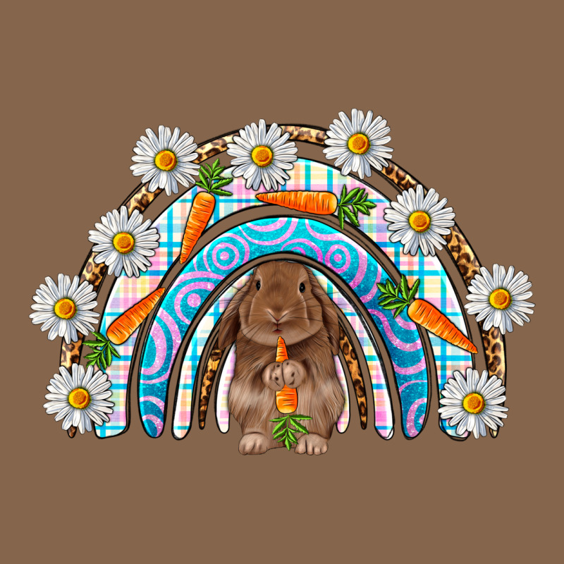 Easter Bunny With Carrot Rainbow Easter Day Premium Tee by HowdyJamesFarm | Teevron