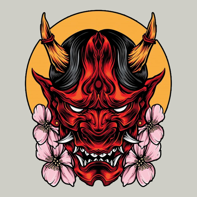 Demon Oni Mask Heavyweight Hoodie by artisFamous | Teevron