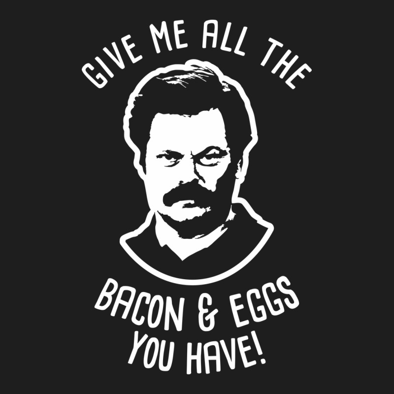 Ron Tv Show Parks Swanson - Bacon & Eggs Heavyweight Hoodie by artisFamous | Teevron