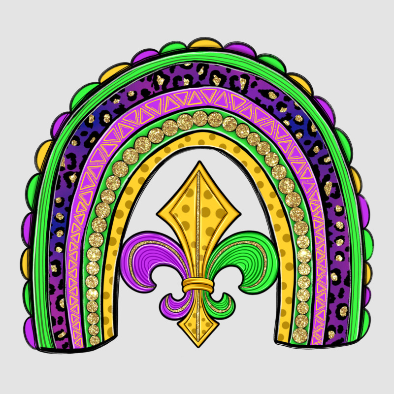 Mardi Gras Fleur De Lis Rainbow Premium Sweatshirt by JahusDesignShop | Teevron