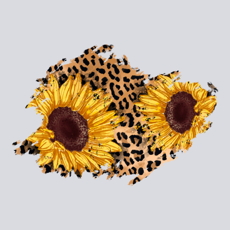 Sunflower Leopard Patch Zipper Hoodie by AdoDesignShop | Teevron