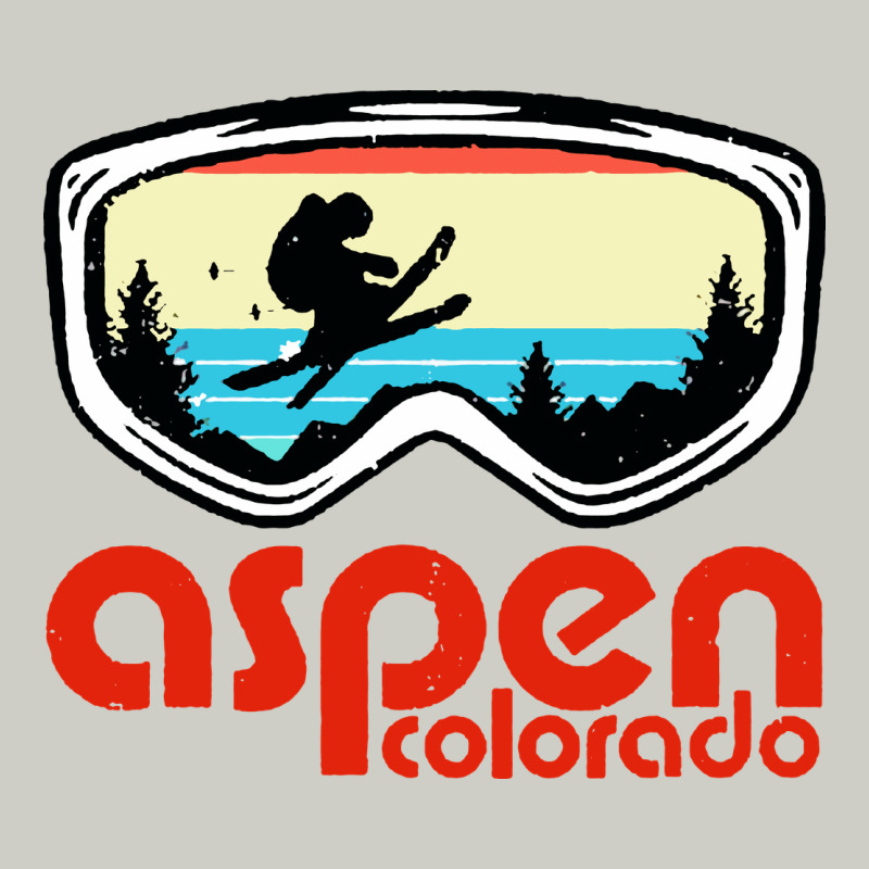 Aspen Colorado Ski Mountain Skiing Retro Vacation Heavyweight Hoodie by artisFamous | Teevron