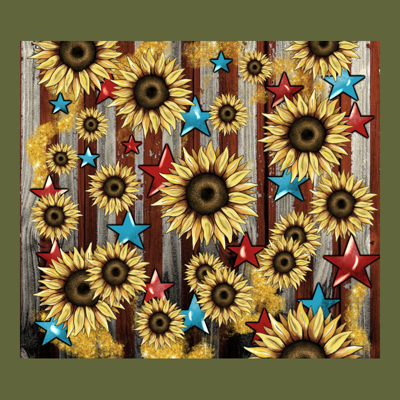 America Flag Sunflower Star Tumbler Classic Tee by HowdyJamesFarm | Teevron