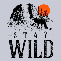 Stay Wild Illustration With Mountain Heavyweight Hoodie | Teevron