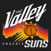 The Valley Oop Phoenix Basketball Retro Sunset Basketball T Shirt Heavyweight Hoodie | Teevron