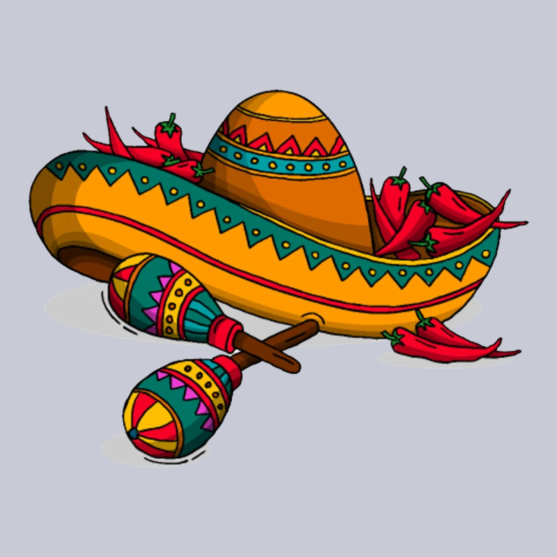 Maracas Sombrero Mexican Heavyweight Hoodie by artisFamous | Teevron