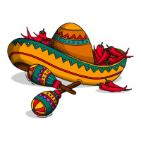 maracas sombrero mexican | Teevron