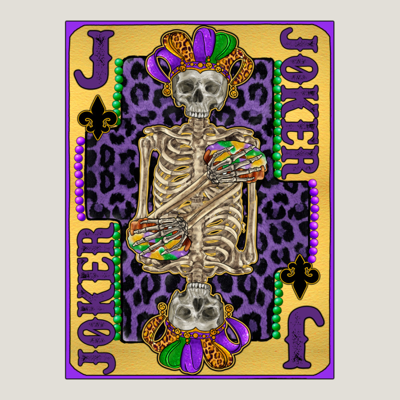 Joker Mardi Gras Skeleton Heavy Core Tee by CowGirlArtShop | Teevron