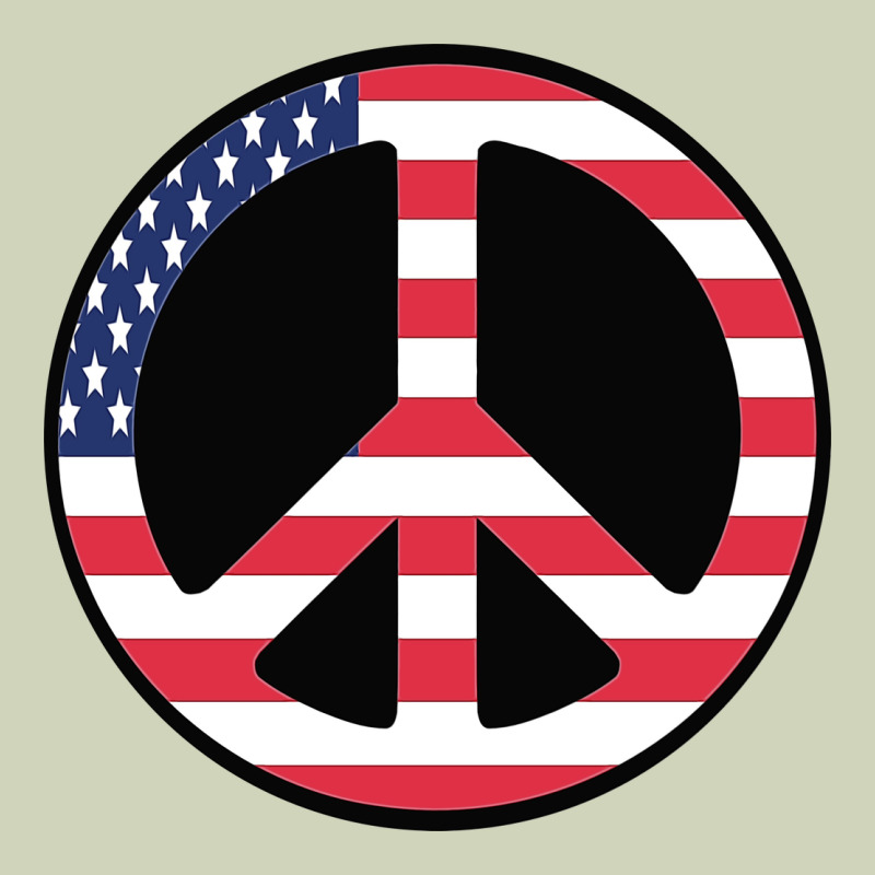 United States Peace Symbol Heavyweight Hoodie by artisFamous | Teevron