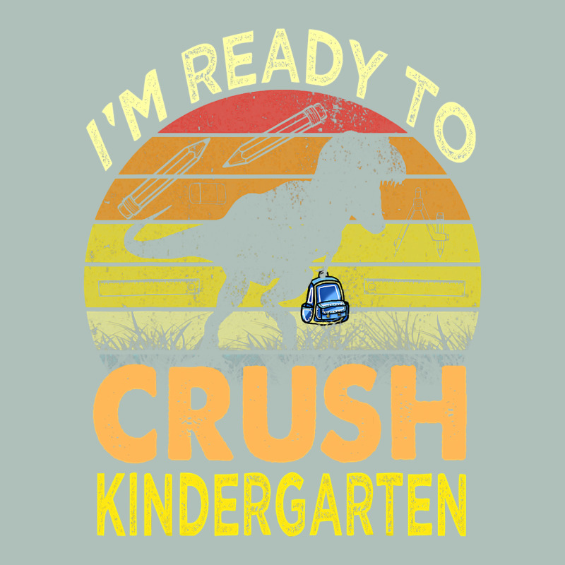I'm Ready To Crush Kindergarten Dinosaur Back To School Kids T Shirt Heavyweight Hoodie by artisFamous | Teevron