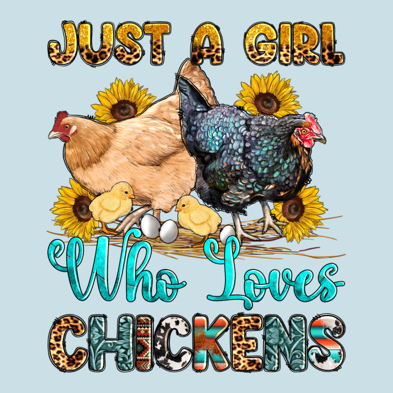 Just A Girl Who Loves Chickens Ladies Tee by OliviaCreatesArt | Teevron