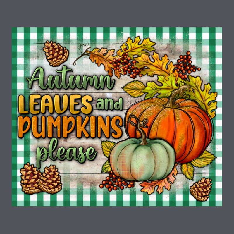 Autumn Leaves And Pumpkins Please Mouse Pad Vintage Hoodie by BundleAndBundleShop | Teevron