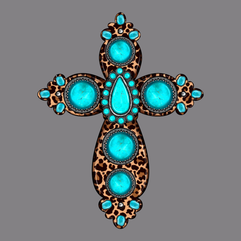 Gemstone Leopard Cross Heavyweight Hoodie by JahusDesignShop | Teevron
