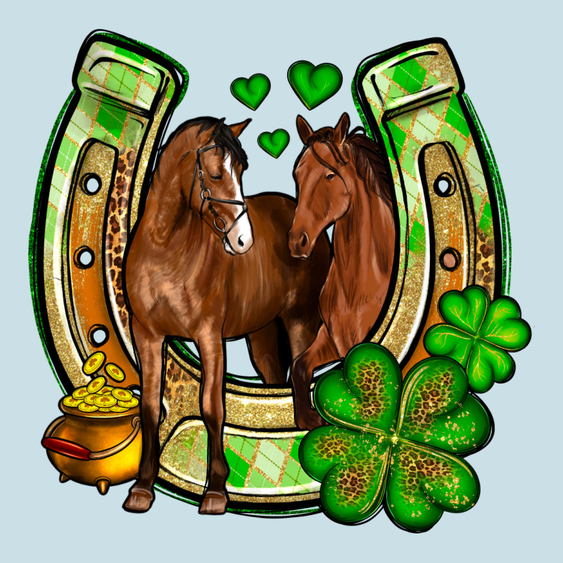 St. Patrick's Day Horse Horseshoe Ladies Tee by OliviaCreatesArt | Teevron