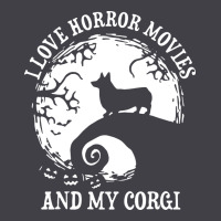 I Love Horror Movies And My Corgi Funny Corgi Heavyweight Hoodie | Teevron