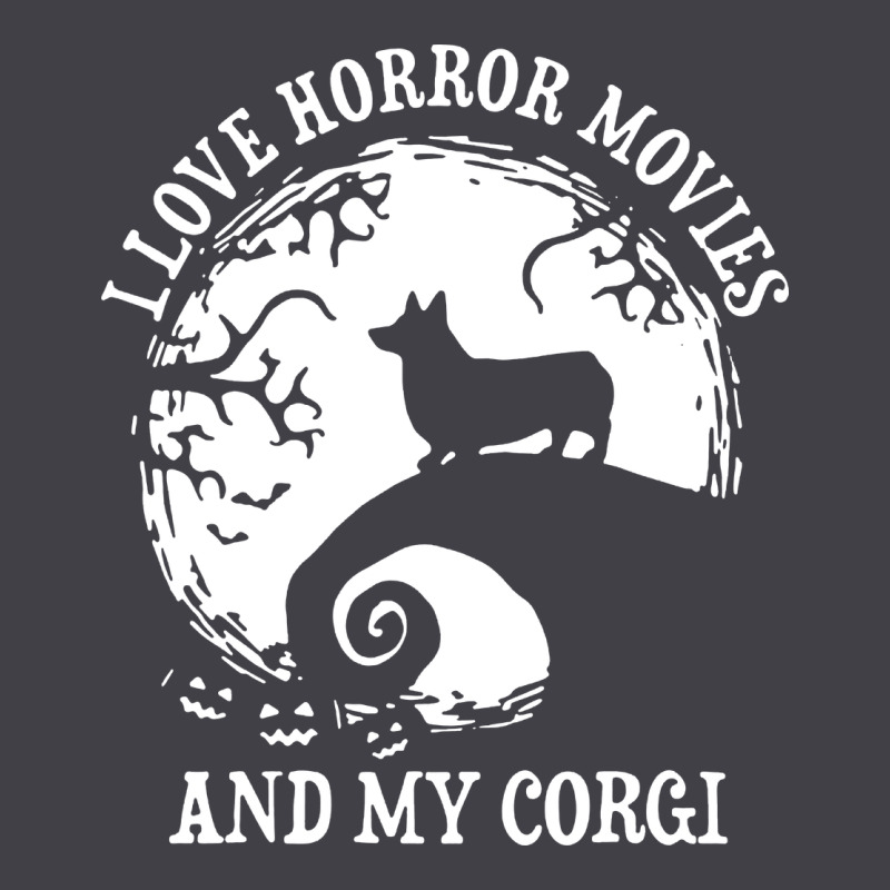 I Love Horror Movies And My Corgi Funny Corgi Heavyweight Hoodie by artisFamous | Teevron