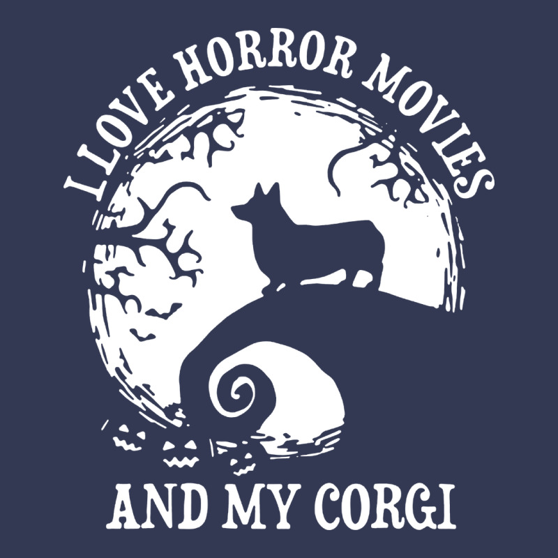 I Love Horror Movies And My Corgi Funny Corgi Heavyweight Hoodie by artisFamous | Teevron