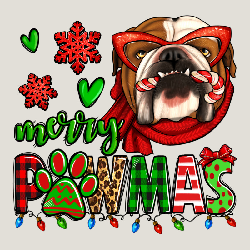 Merry Pawmas Christmas Bulldog Heavy Core Tee by Jasminsmagicworld | Teevron