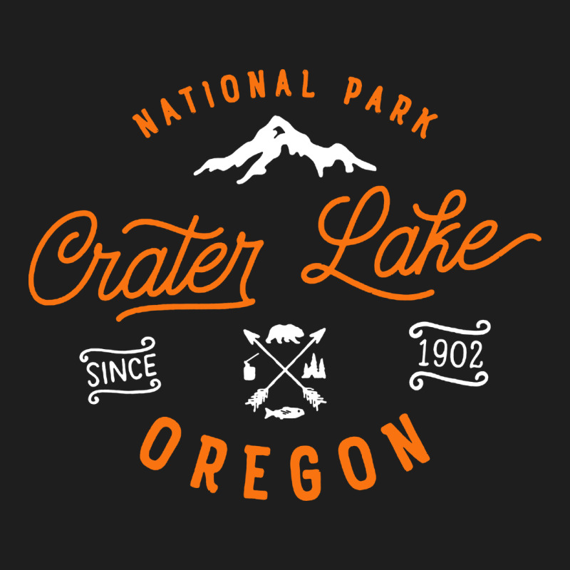 Crater Lake Oregon National Park Vintage Retro Heavyweight Hoodie by artisFamous | Teevron