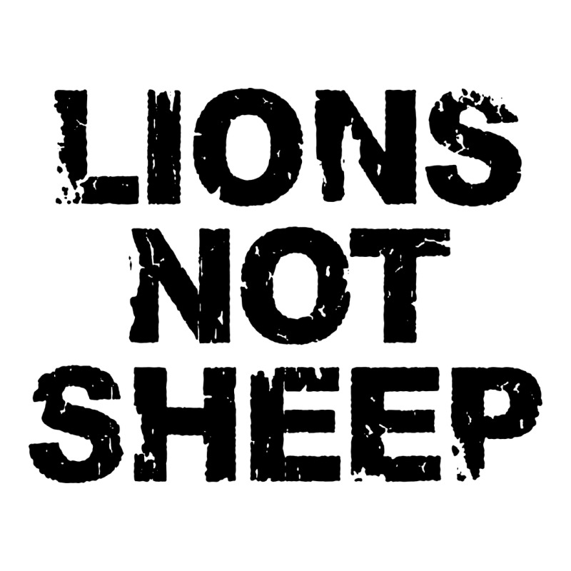 Lions Not Sheep Heavyweight Hoodie by artisFamous | Teevron
