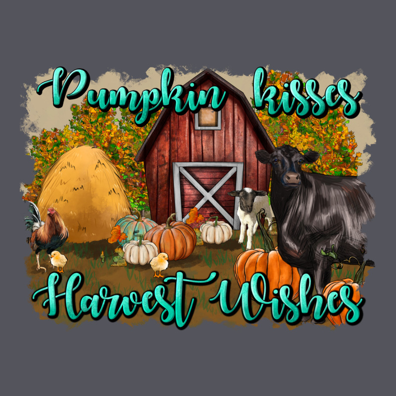 Pumpkin Kisses Harvest Wishes Vintage Hoodie by BundleAndBundleShop | Teevron