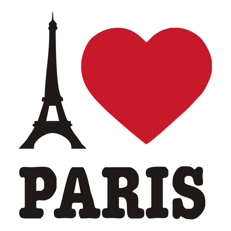 I Love Paris Eiffel Tower Funny Heavyweight Hoodie by artisFamous | Teevron