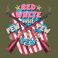Red White And Pew Pew Pew Vintage Tee | Teevron