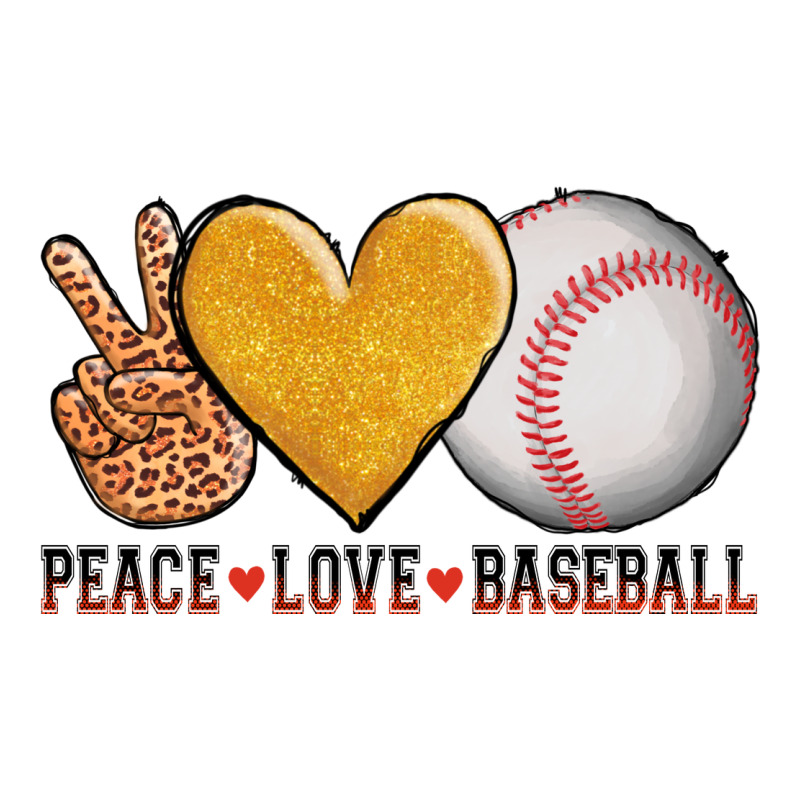 Peace Love Baseball Zipper Hoodie by AdoDesignShop | Teevron